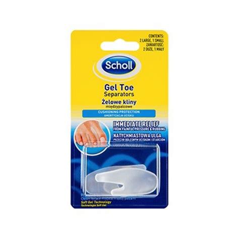 Scholl Gel Toe Separators 2 Large 1 Small Chemist Plus