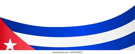 Cuba Flag Wave Isolated On Png Stock Vector Royalty Free