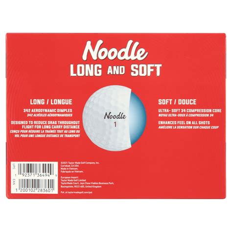 Noodle Long And Soft Golf Balls 24 Pack White 192371364949 Ebay