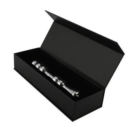 8 2 Metal Bead Anal Dildo Smooth Aluminium Anal Wand With KlicLok System For Premium Sex Machine