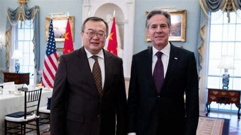 Liu Jianchao Incontra Il Segretario Di Stato Americano Antony Blinken