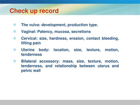 Ppt Gynecological History And Physical Examination Powerpoint