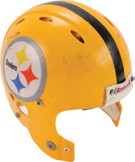 2007-11 Brett Keisel Pittsburgh Steelers Game Worn Throwback Helmet