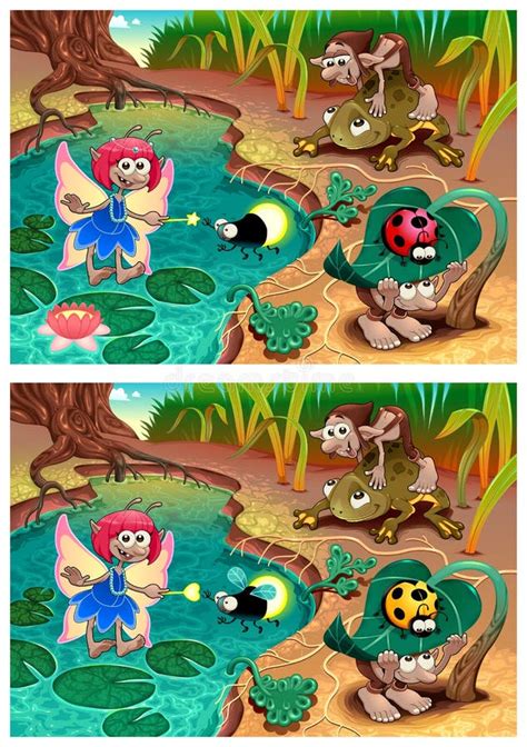 Spot The Differences Stock Vector Illustration Of Coin 55806771