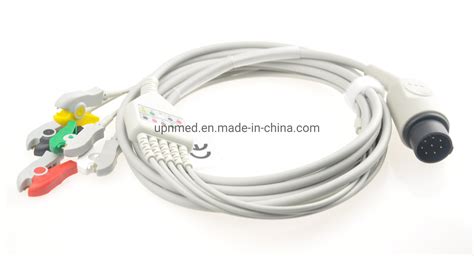 Nihon Kohden ECG Cable With 3 Lead Wires China Nihon Kohden ECG And