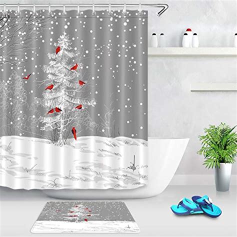 21 Fun Christmas Themed Shower Curtains Deck The Halls And Don T Forget The Bathroom Bargain