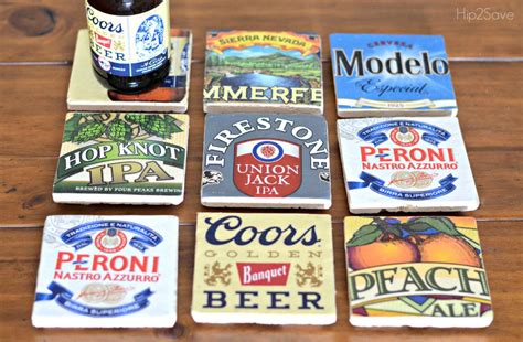 DIY Beer Coasters (Father's Day Gift Idea)