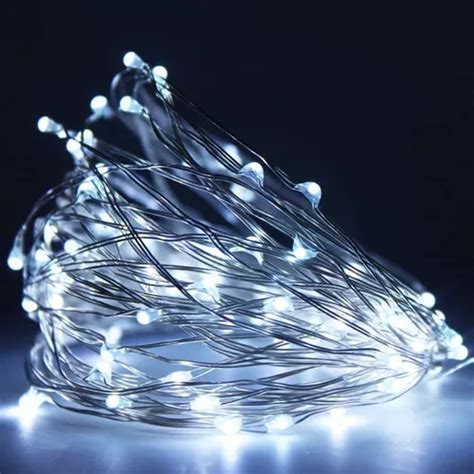 Fio Fada Prata Cobre Cord O Luz Cores Natal M Leds Pilha Mercadolivre