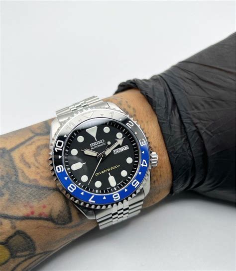 Custom Seiko Mod Batman Skx Sapphire Ceramic Jubilee Men S Fashion