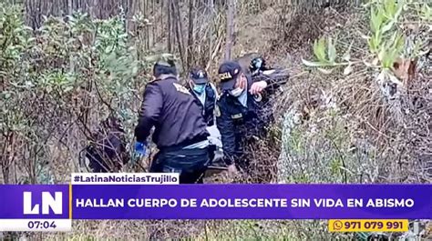 Otuzco hallan el cadáver de un adolescente en desfiladero del río