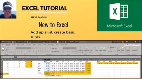 New To Excel Add Up A List In Microsoft Excel Artofit