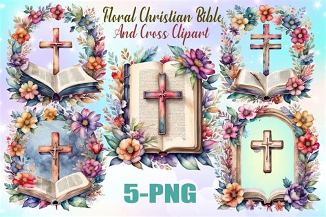 Bible And Cross Clip Art