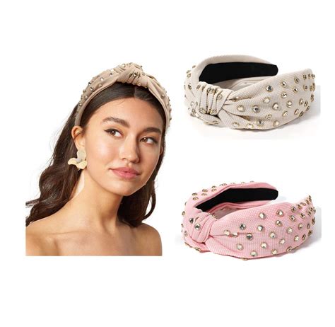 Womens Knit Tie Headband Hairband Wide Knot Alice Hair Hoop Band