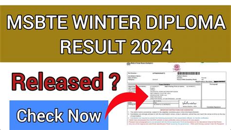 Msbte Winter Diploma Result How To Check Msbte Winter Result