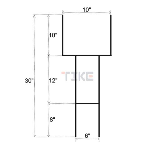 Heavy Duty Powder Coated Yard Sign Step Stakes H Wire Yard Sign