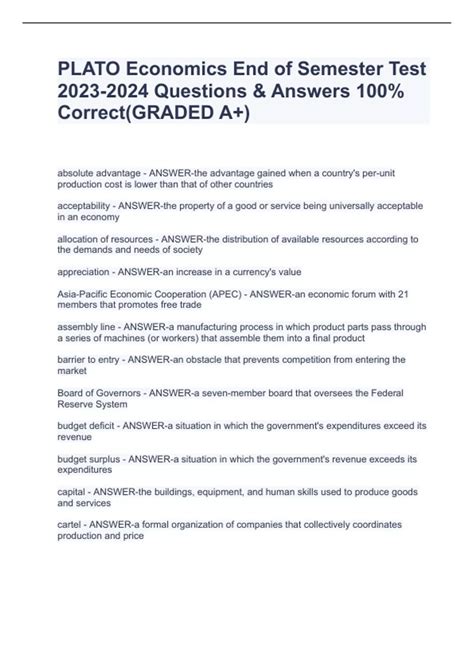 Ple Plato Web Answers Economics 7