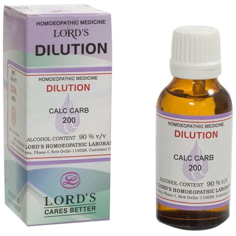 Lords Calc Carb 200 CH 30ml For Gland Swelling Hernia Polyps