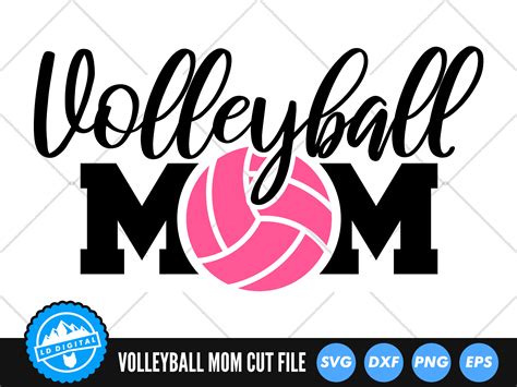 Volleyball Mom Svg Files Volleyball Mum Cut Files Etsy Australia