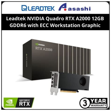 Leadtek Nvidia Quadro Rtx A2000 12gb Gddr6 With Ecc Workstation Graphic