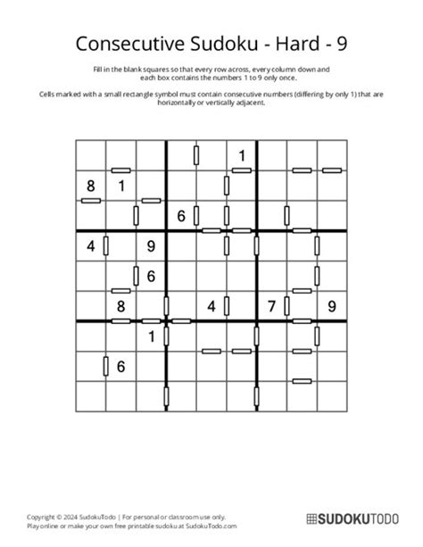 Free Consecutive Sudoku Puzzles Printable