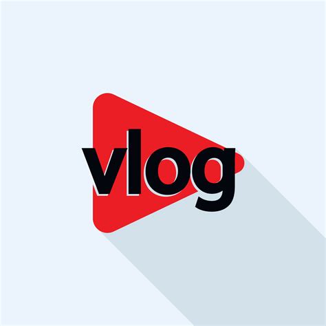 Popular Vlog Logo Flat Style 15390441 Vector Art At Vecteezy