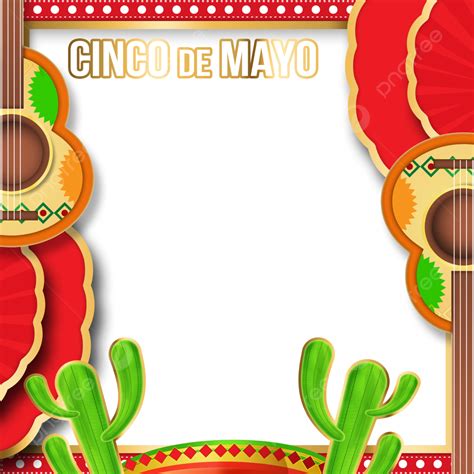 Mexico Cinco De Mayo Day Unique Border Transparent Background Cinco De