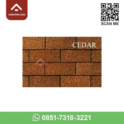 Genteng Aspal Atap Bitumen Tamko Victory Standard Series Warna Cedar