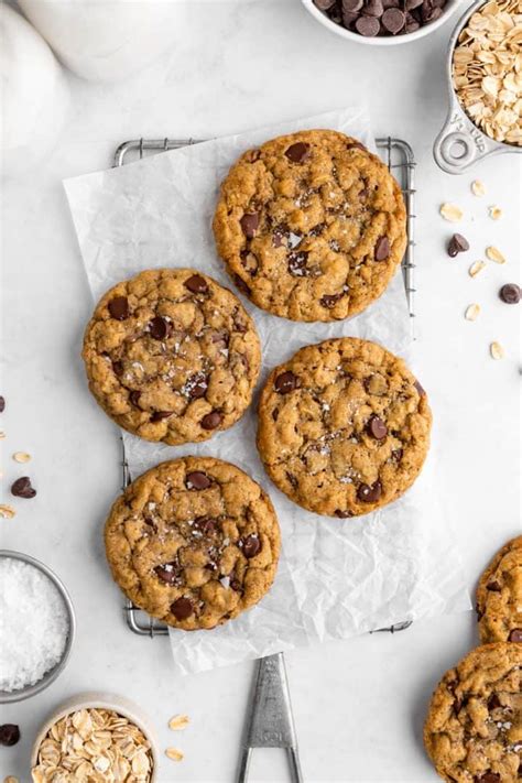 Vegan Oatmeal Chocolate Chip Cookies Purely Kaylie