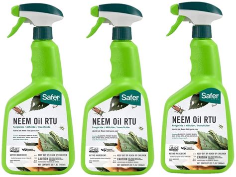 Safer Brand Neem Oil Ready To Use Fungicide Pack Of Walmart