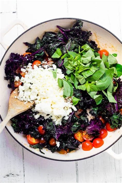 Purple Kale And Cherry Tomato Pasta Happy Veggie Kitchen