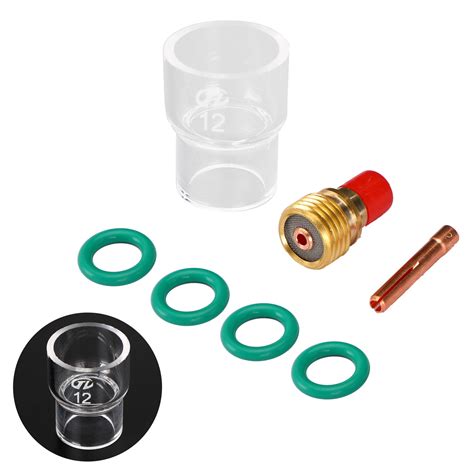 Pcs Tig Welding Torch Stubby Gas Lens Glass Cup Kit For Wp