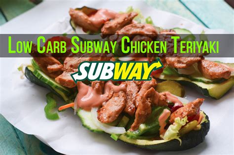 Low Carb Subway Chicken Teriyaki Baguette Ultra Lecker