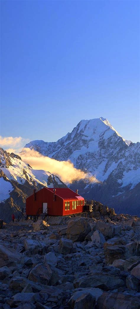 Mueller Hut And Aoraki Mt Cook National Park New Zealand New