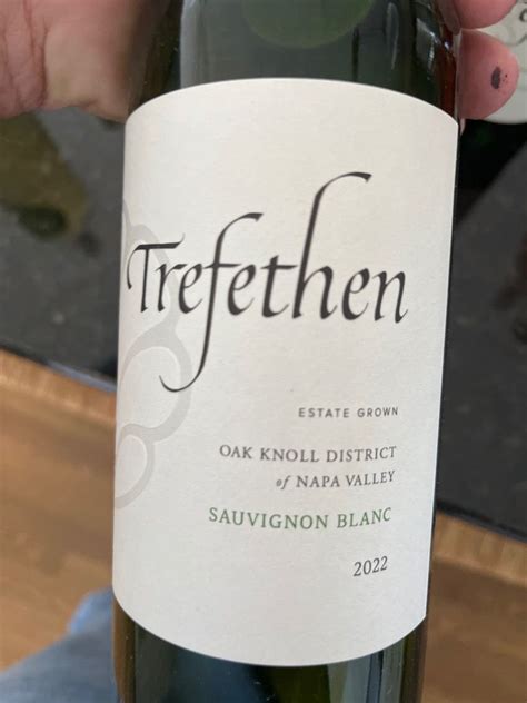 2022 Trefethen Sauvignon Blanc Oak Knoll District Of Napa Valley Usa