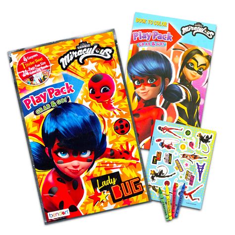 Miraculous Ladybug Party Favors Set Bundle With 12 Miraculous Ladybug