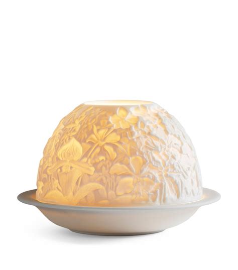 Bernardaud White Orchids Led Votivelight Lithophane Harrods Uk