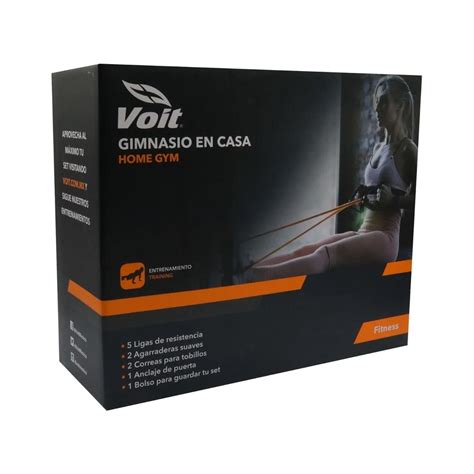 Set Ligas De Resistencia Voit Multicolor Gimnasio En Casa 11 Piezas