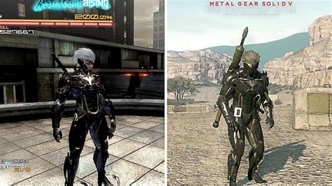 Metal Gear Rising Revengeance Vs Metal Gear Solid V Comparison YouTube