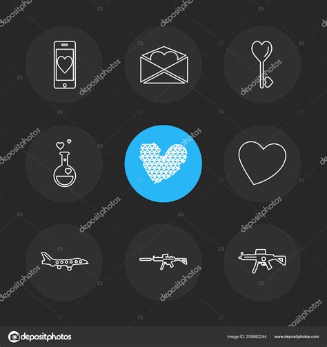 Set Various Theme App Icons Stock Vector by ©ibrandify 205882244