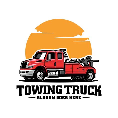 Towing Truck Illustration Logo Vector Isolated 19467675 Vector Art At