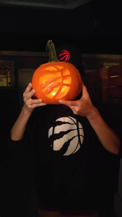 My first ever pumpkin carving experience! : r/torontoraptors