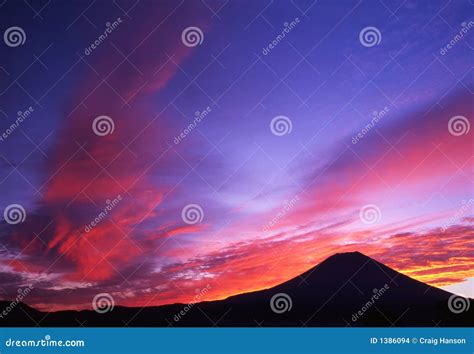 Colors of the Morning Sky II Stock Photo - Image of east, fuji: 1386094