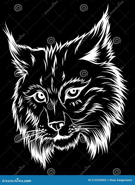 Illustration Vectorielle Isolée Du Lynx D eurasie Vecteur Main Dessiné