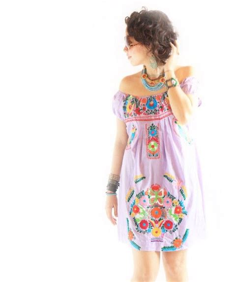 Vintage Mexican Dress Con Imágenes Vestidos Mexicanos Bordados