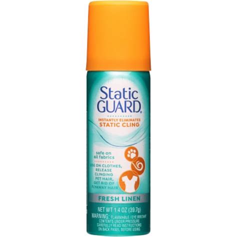 Static Guard Fresh Linen Anti Static Spray Oz Fred Meyer