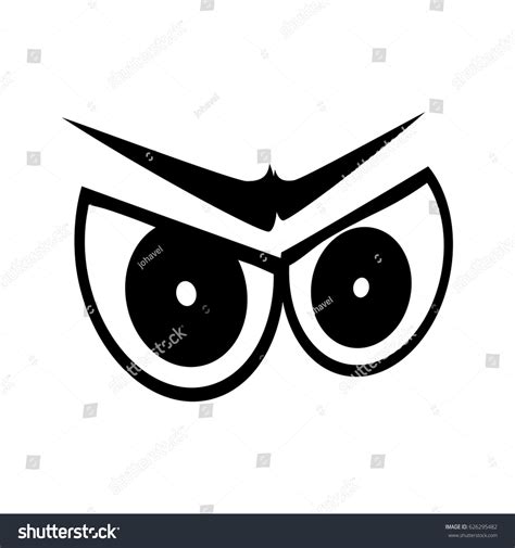 Cartoon Eyes Expression Stock Vector Royalty Free 626295482