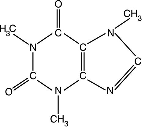 Caffeine Atomic Molecule Structure SVG and PNG File Atom for Vinyl ...