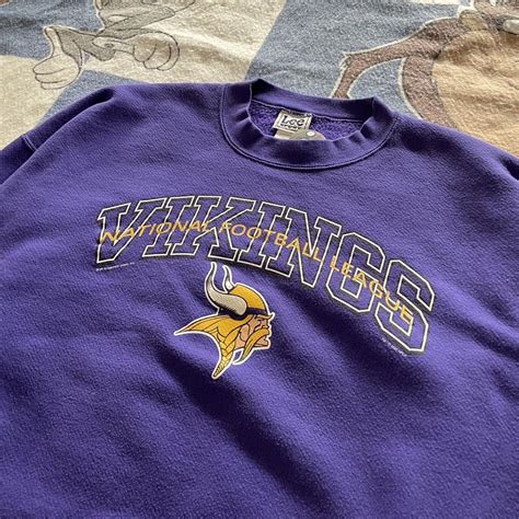 Vintage Minnesota Vikings Crewneck Sweatshirt Size Xxl Depop