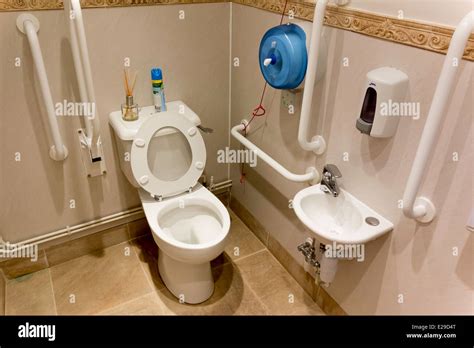 A Well Equipped Disabled Toilet Stock Photo Alamy