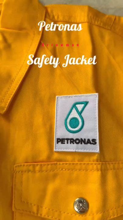 Safety Jacket Yellow Arrowman Preshrunk Cotton Jacket With Petronas